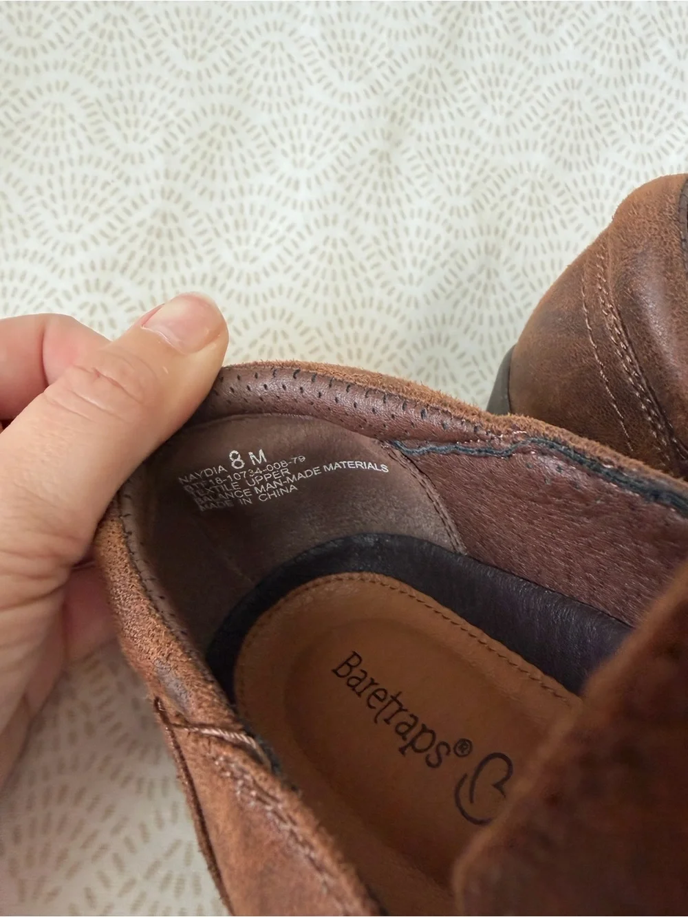 BareTraps Chestnut Brown Leather Slip-On Loafers